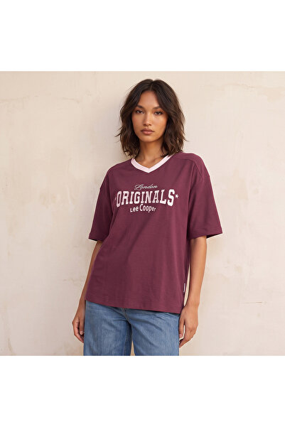 Lee Cooper SS EMBR FASHION TEE
