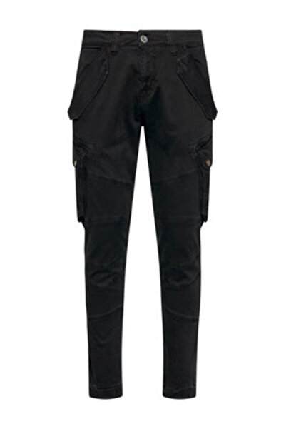 Alpha Industries Pantaloni bărbați din material textil 126215 Negru