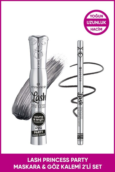 Essence Lash PRINCESS PARTY Maskara & Göz Kalemi 2'li Set