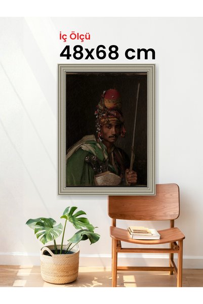 HARS Gallery Klasik Gümüş Çerçeve 48 x 68 cm Camlı