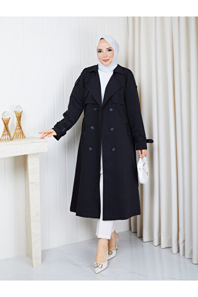 RACE FASHİON Trench Coats - Black - Regular