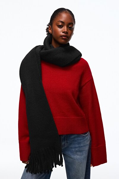 Bershka Kalın püsküllü atkı