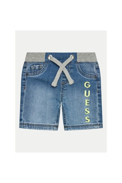 Guess Pantaloni scurți din denim pentru băieți N4GD15D4GV0 Albastru