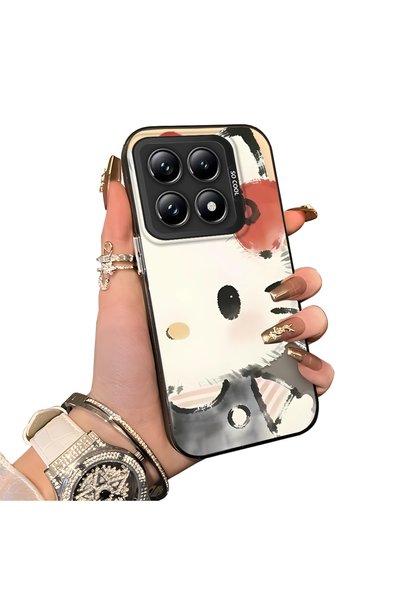 ucuc Xiaomi Mi 14t Pro Compatible Hard Acrylic Back Silicone Edge Lens Protec...