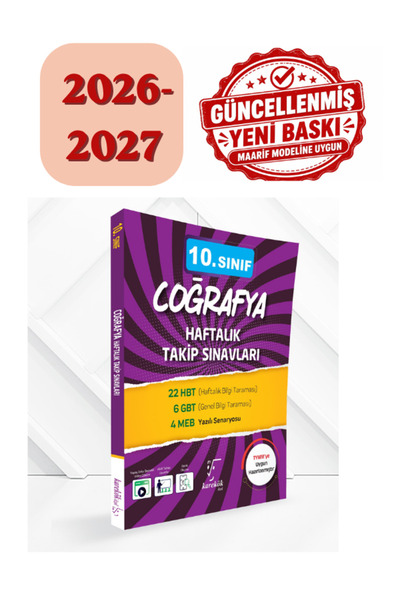Karekök Yayınları Karekök 10.Sınıf Coğrafya Haftalık Takip Denemeleri 2026-20...