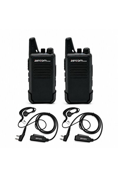 ZETCOM N446 PMR El Telsizi (2'li Telsiz + Kulaklık Set)