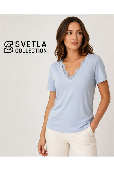 KAROL Blouses - Blue - Regular fit