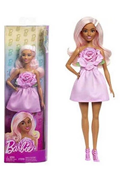 mattel Κούκλα Barbie Fashionistas Ροζ Φόρεμα Ροζ Μαλλιά