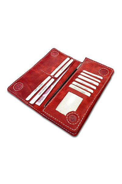 ipekbazaar Wallets - Burgundy - Genuine leather