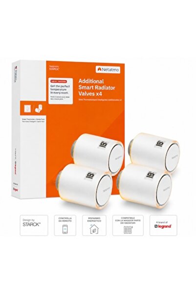 Netatmo Pachet 4 Capete Termostatice Inteligente Smart Radiator Valves Add-on...