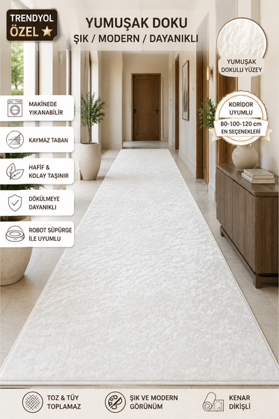ferahome Dijital Baskı Kaymaz Dot Taban Yıkanabilir Halı Oda Salon Kesme Yolluk Halı (1)