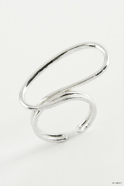 ZERO LAND CONCEPTA Oval Metal Ring (163121) Silver Color