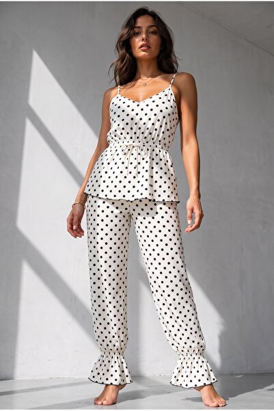 FİT WOMEN Pajama Sets - White - Long