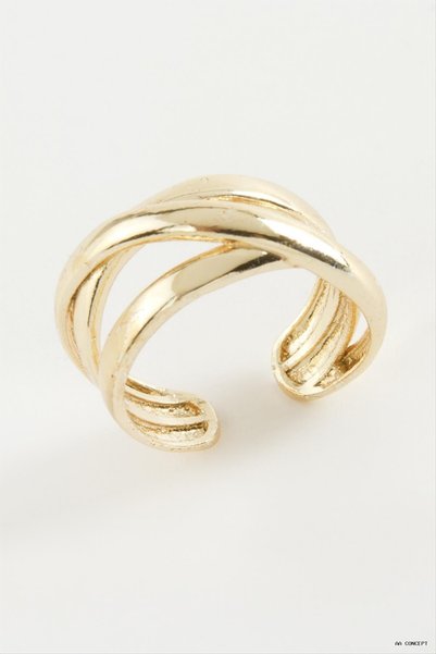 ZERO LAND Concepta Twisted Metal (11014) Ring Yellow