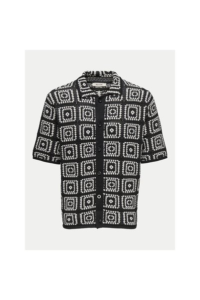 Only & Sons Cămașă bărbătească 22033329 Negru