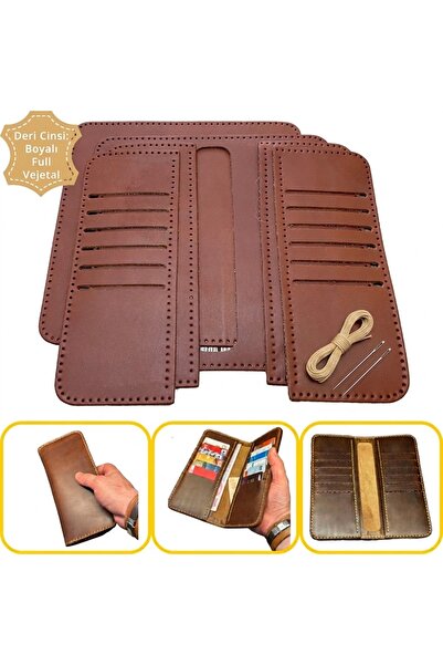 ipekbazaar DIY Hisar Leather Wallet Making Kit, DIY Handmade Men's Wallet Car...