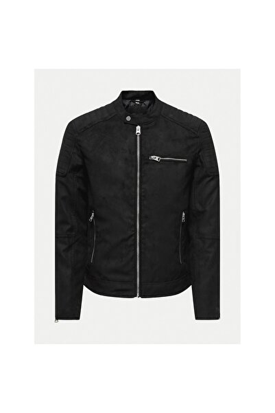 Only & Sons Geacă bărbătească din imitație de piele 22029650 Negru