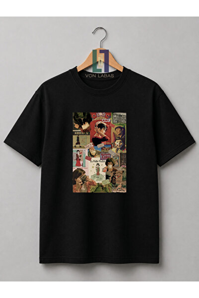 Grafftee Clothing Βαμβακερό μπλουζάκι Amelie Vintage Movie Graphic Unisex Νέα...