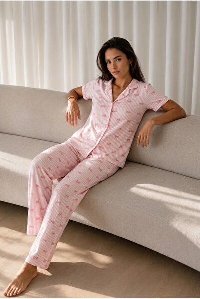 FİT WOMEN Pajama Sets - Pink - Long