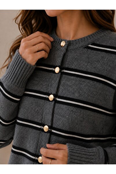 SolQ Cardigans - Gray - Regular fit