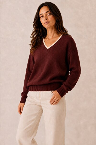 AlvaLuna Sweaters - Burgundy - Regular fit