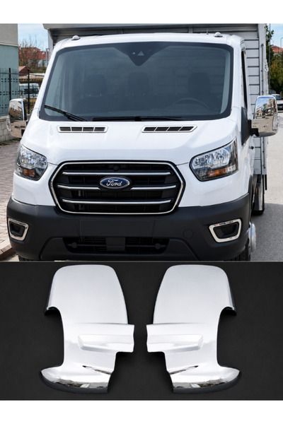 KAPOTO Ford Transit 2014-2023 Uyumlu Krom Ayna Kapağı Abs Nikelaj Sağ Sol 2 P...