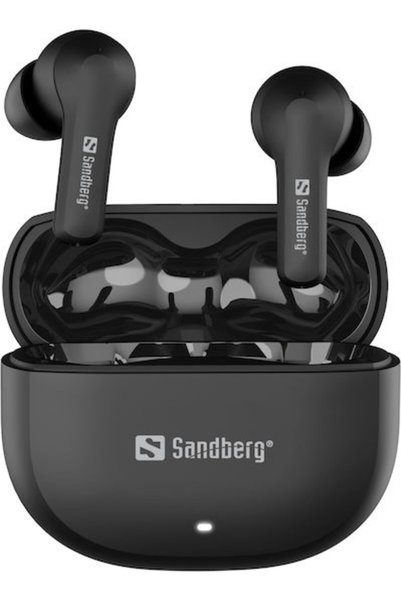 Sandberg Play'n Go Ενδοωτικά Ακουστικά Bluetooth Handsfree με Θήκη Φόρτισης Μ...