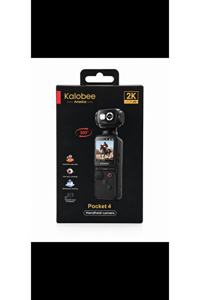 Pocket 4 2K Ultra HD El Tipi Kamera – 300° Döner Ekranlı, Otomatik Odaklama