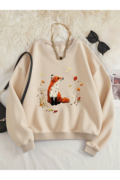 uyguntarz Sweatshirts - Beige - Casual