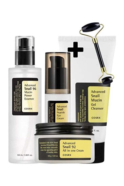 Cosrx Complete Snail Skincare Pack 4 and Face Massage Roller Advanced Snail 9...