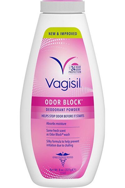 Vagisil Deodorant Powder, Odor Block, 8 Ounce