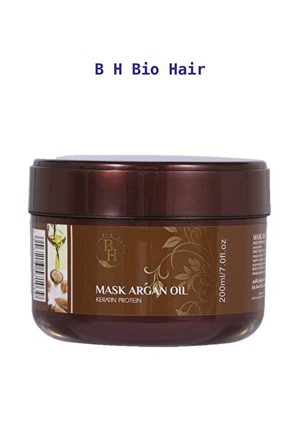 B H BIO HAIR بايوهير - ماسك الشعر بزيت الأرجان والكيراتين والبروتين للترميم و...