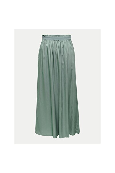 ONLY Fuste - Verde - Midi