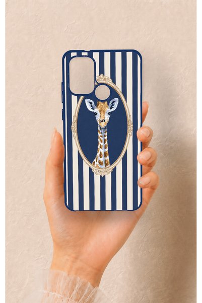 Vip Case Casper Via F20 Compatible Giraffe Patterned Silicone Case
