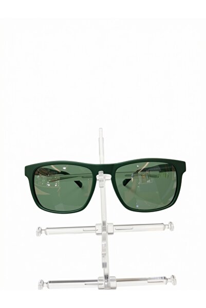 Unisex Mat Koyu Yeşil / Çam Yeşili Koyu Yeşil Camlı Soft Kare / Dikdörtgen UV400 Güneş Gözlüğü