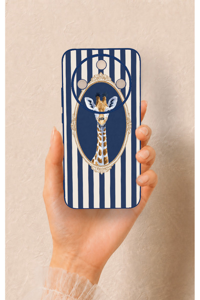 Vip Case Honor Magic 8 Lite Compatible Giraffe Patterned Silicone Case