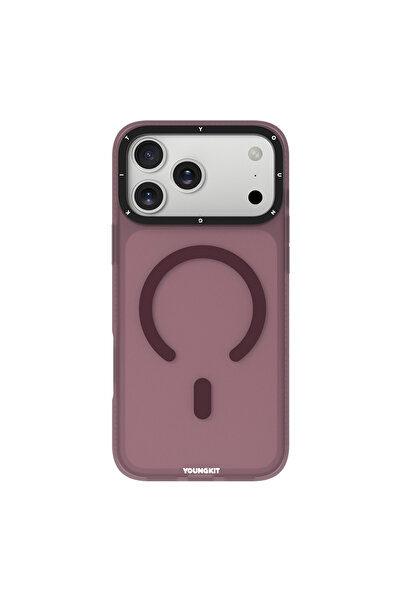 Youngkit iPhone 18 Pro Max Uyumlu Kılıf M-safe Şarj Özellikli Hidden Sand Ser...