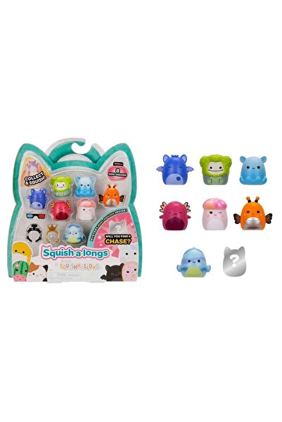 Squishmallows Squish-A-Longs 8 Figür + Yüzük Seti S2 Seri 4
