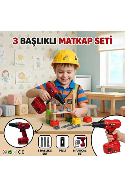 Toysan Pille Çalışan Matkap Seti