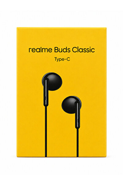 realme buds سماعات أذن كلاسيكية من نوع C طراز RMA2005