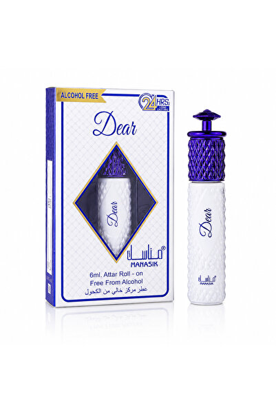 MANASIK Parfum concentrat unisex, Dear Attar Roll-On fără alcool, 6 ml, MANASIK®