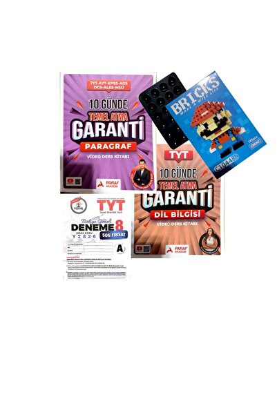 paraf yayınları 10 GÜNDE TEMEL ATMA GARANTİ PARAGRAF+DİL BİLGİSİ+ÖZDEBİR YAYI...