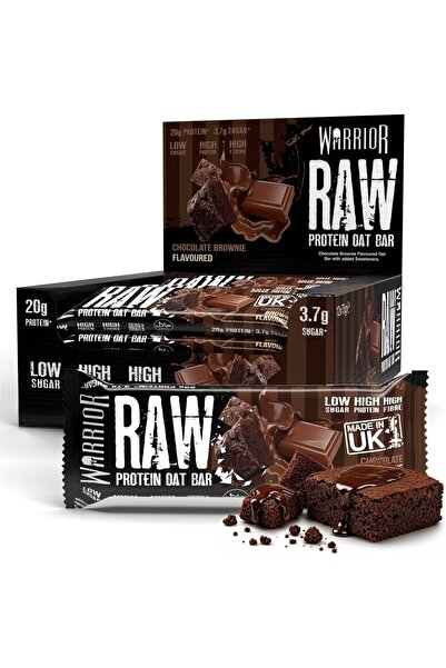 warrior RAW Protein Bars 12 x 75g High Protein Oat Flapjack Snack | 20g Prote...
