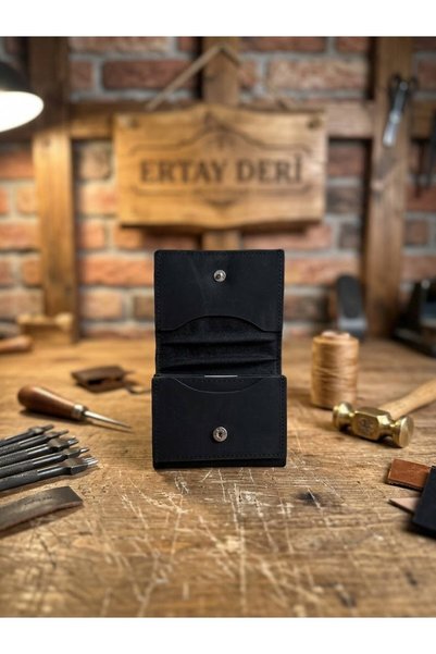 Ertay Deri 100% Genuine Leather Handmade Multi-Section Wallet & Card Holder