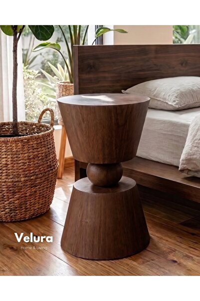 Velura Home & Living Voga Yan Sehpa - Ceviz
