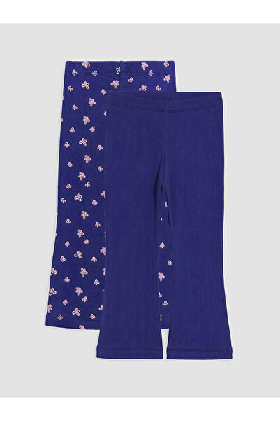 LC Waikiki Nevavm Navy Blue Patterned Standard & Regular Elastic Waist Girls'...