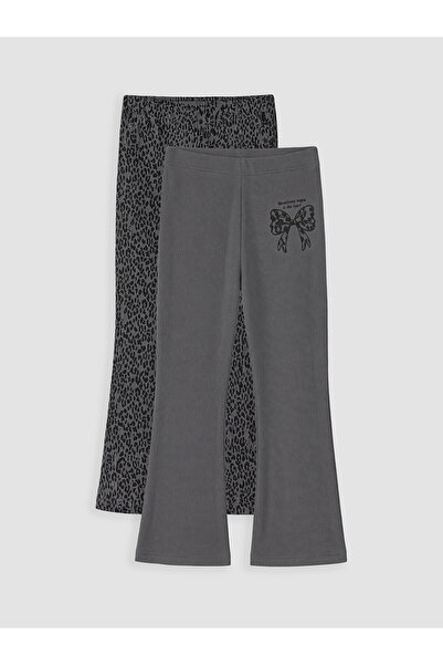 LC Waikiki Two Mt Shop Quality Black Leopard Standard & Regular Elastic Waist...