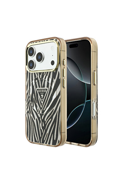 Guess Θήκη MagSafe για Apple iPhone 18 Pro / 17 Pro, Guess, Ζέβρα με Γκλίτερ ...