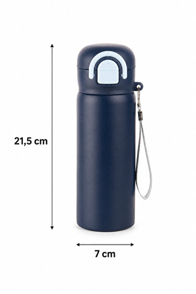 Sowo Home Siply 304 Stainless Steel Children's Water Bottle 600 ml Leak-Proof Water Bottle with Double Drinking Mode and Locking Lid