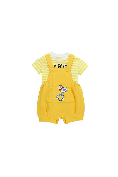 ORIGINAL MARINES Set tricou și salopetă pentru băieți DFP6040BM Galben